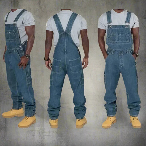 Kelim Men's Denim Overalls for Workwear Styling