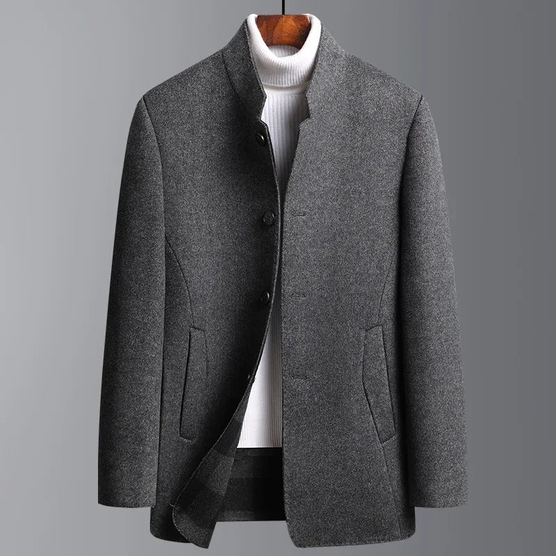 Men's Button Front Jacket for Cooler Days