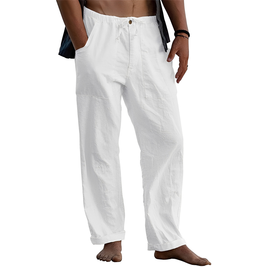 Men's Casual Chino Trousers With Practical Utility Pockets