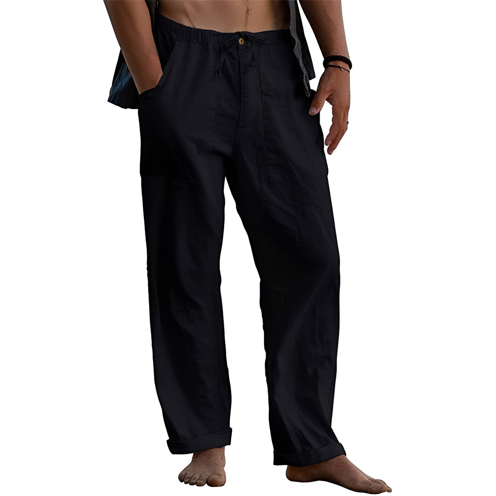 Men's Casual Chino Trousers With Practical Utility Pockets
