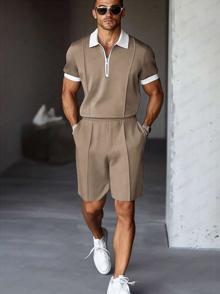 Men's Coordinated Shirt and Shorts Set