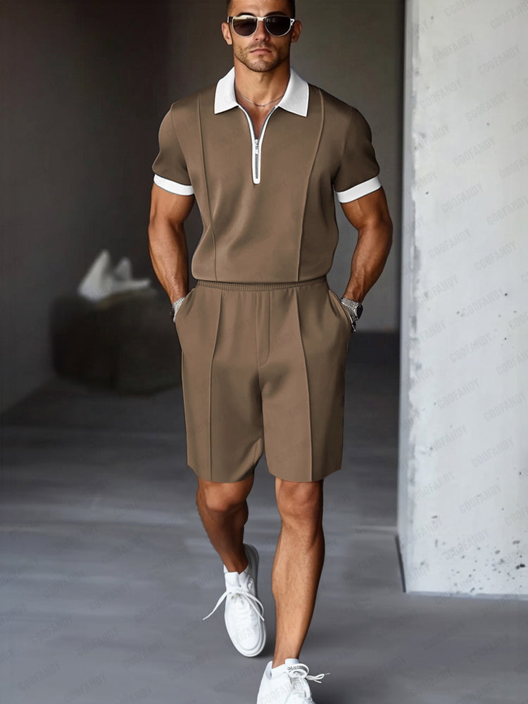 Men's Coordinated Shirt and Shorts Set