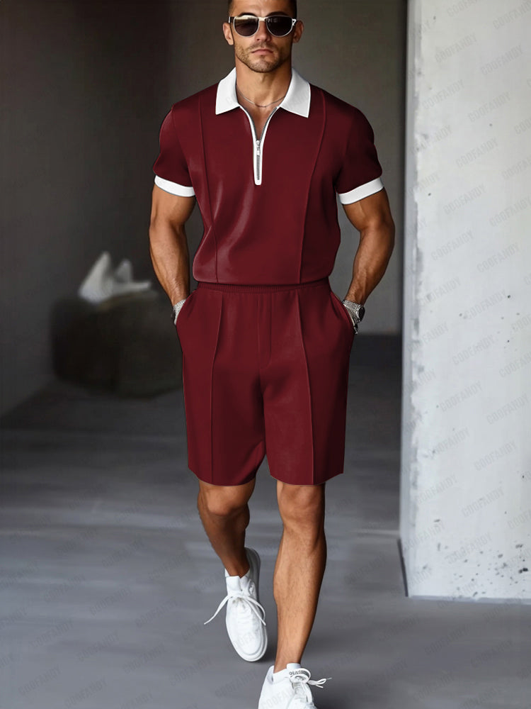 Men's Coordinated Shirt and Shorts Set
