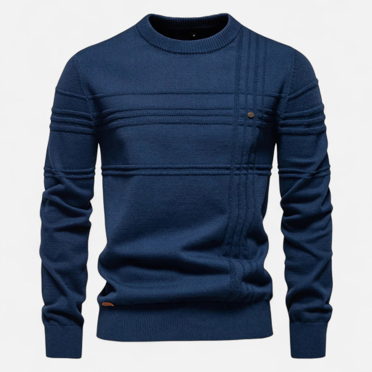 Men's Crew Neck Sweater for Autumn Winter Wear