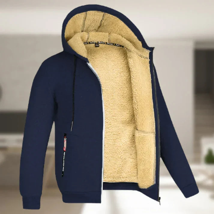 Men's Hooded Jacket for Cold Autumn Winter Days