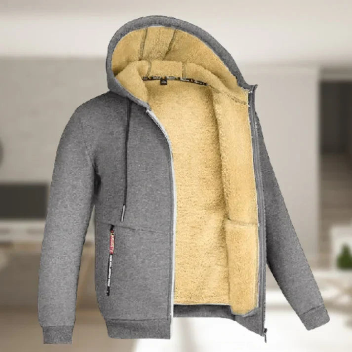 Men's Hooded Jacket for Cold Autumn Winter Days