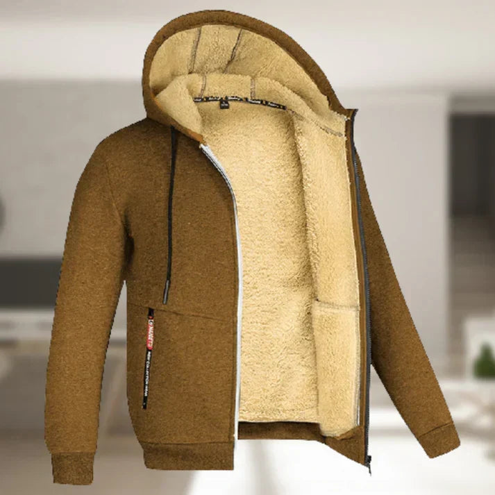 Men's Hooded Jacket for Cold Autumn Winter Days
