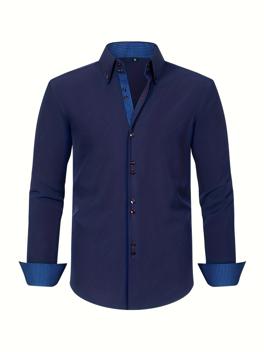 Men's Long Sleeve Button Down Shirt Smart Casual