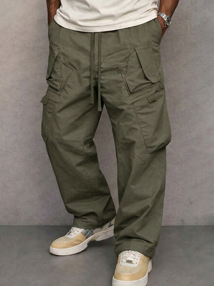 Men's Relaxed Utility Trousers for Daily Wear