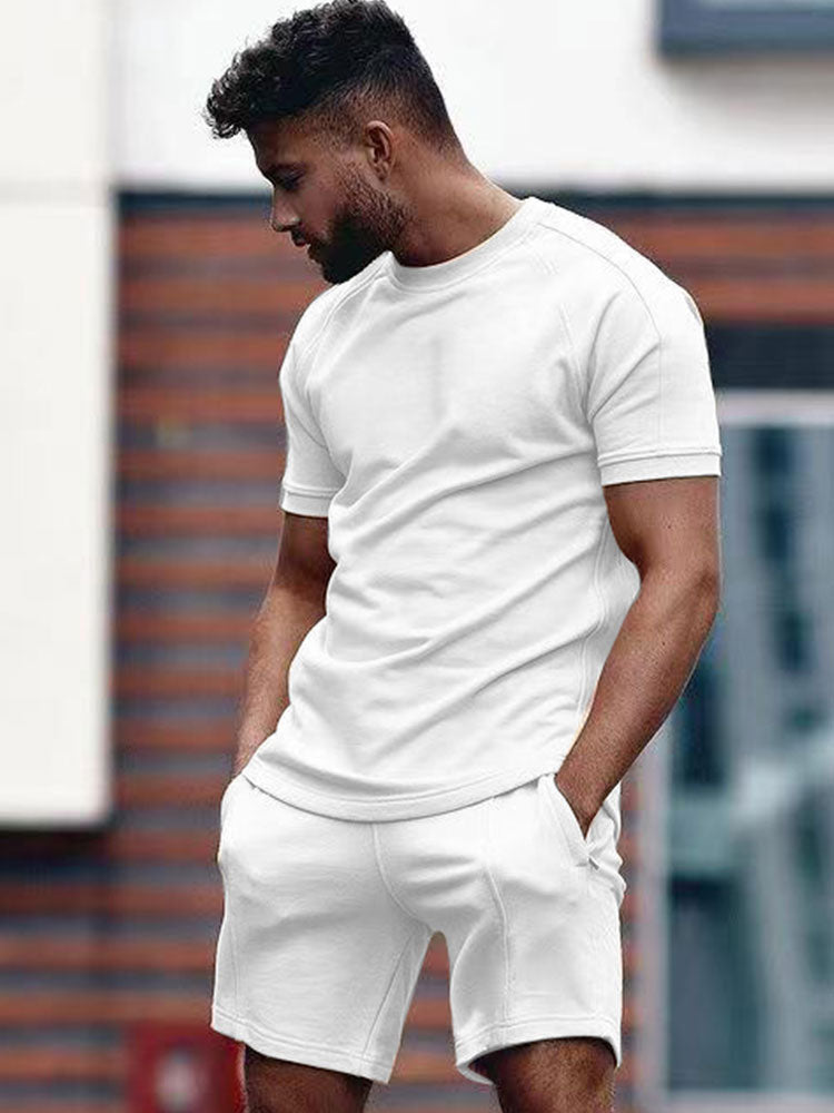 Men's Two-Piece Set for Relaxed Summer Everyday Wear