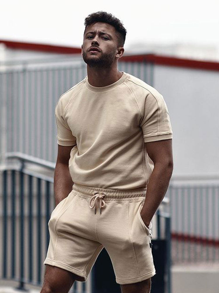 Men's Two-Piece Set for Relaxed Summer Everyday Wear