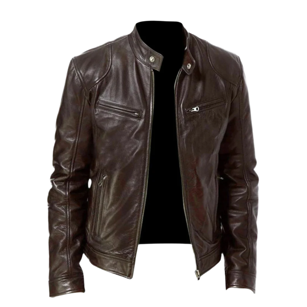 Men's Zip Front Jacket for Autumn Winter Wear