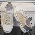 Men's beige canvas low-top sneakers