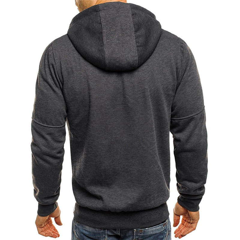 Men's full zip hoodie with relaxed fit – view 6
