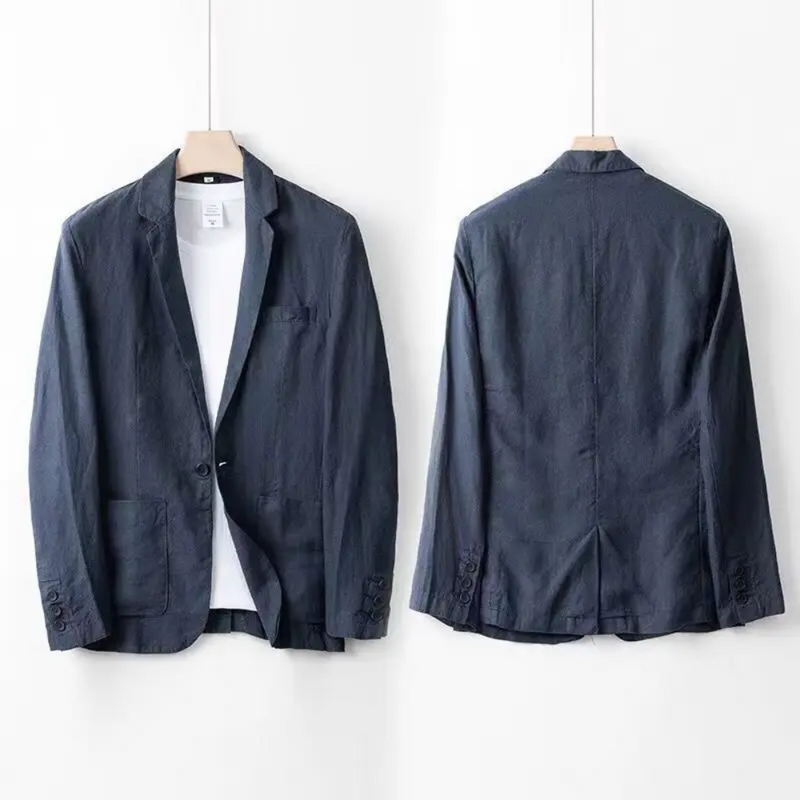 Dark blue cardigan – front view