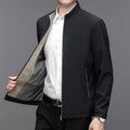Men's lightweight zip jacket in black