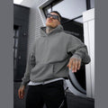 Men's pullover hoodie in dark grey