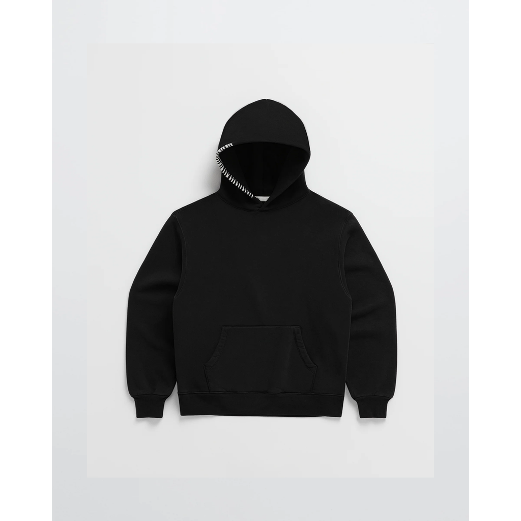 Men's black pullover hoodie
