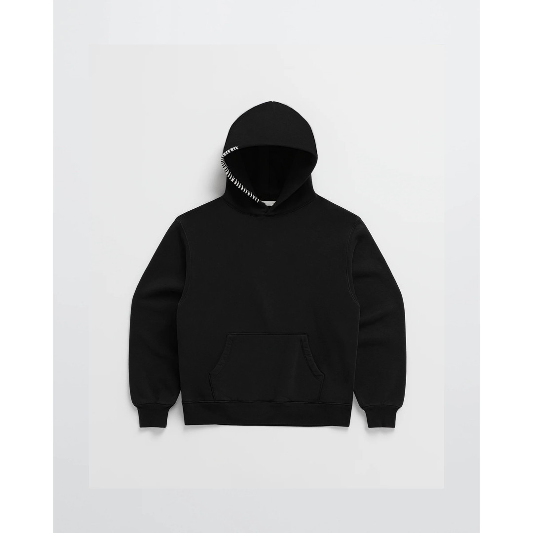 Men's black pullover hoodie