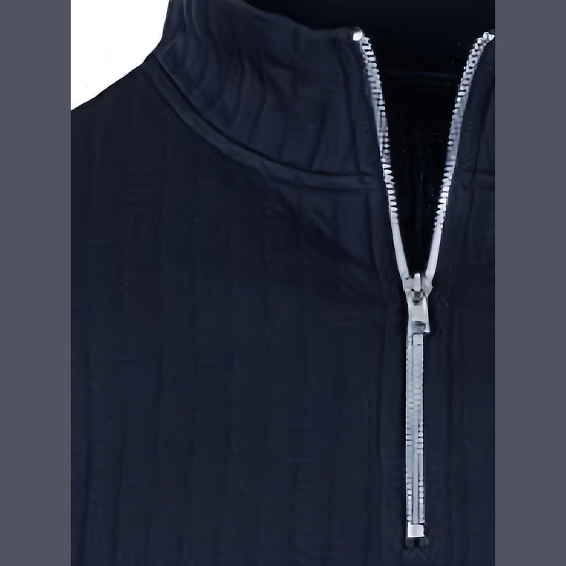Close-up of the quarter zip