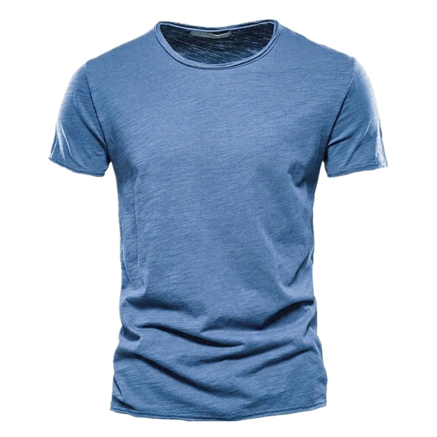 Men's Textured Crew Neck T-Shirt for Everyday Wear