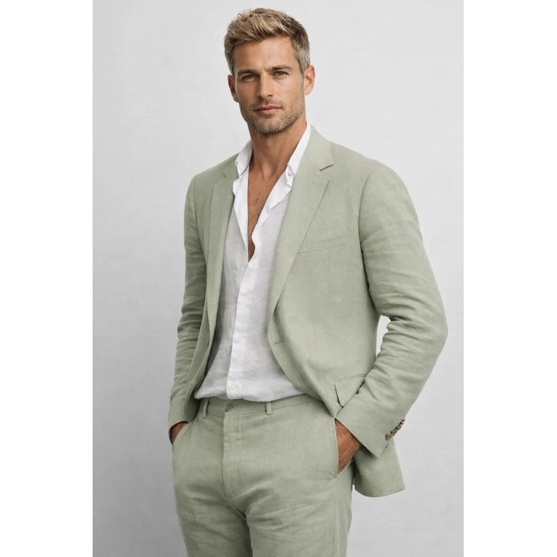 Men's Two-Piece Suit with Tailored Blazer for Smart Occasions