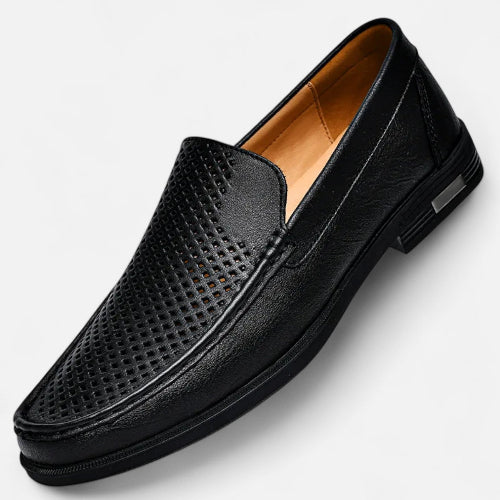 Men's Perforated Slip-On Loafers for Everyday Wear