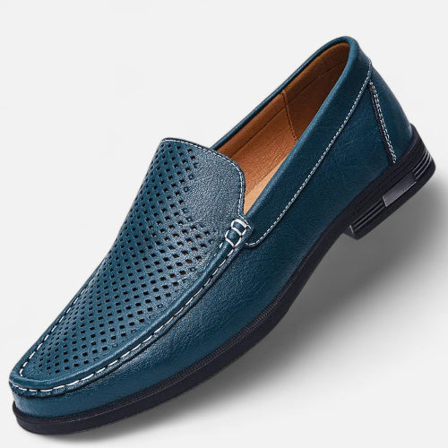 Perforated Slip-On Loafers for Everyday Wear