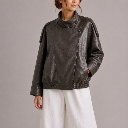Women's Cropped Jacket for Spring Autumn Everyday Wear