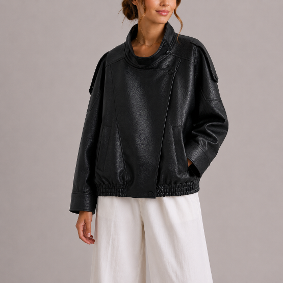 Women's Cropped Jacket for Spring Autumn Everyday Wear