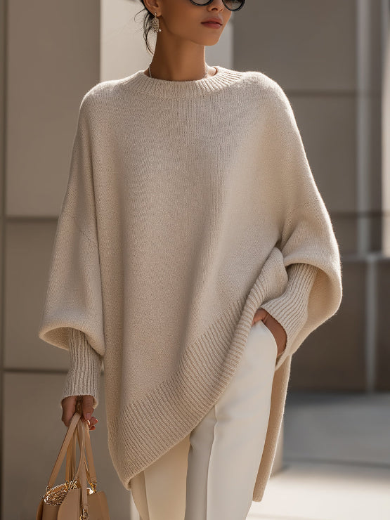 Women's Oversized Knit Sweater for Autumn Winter Days
