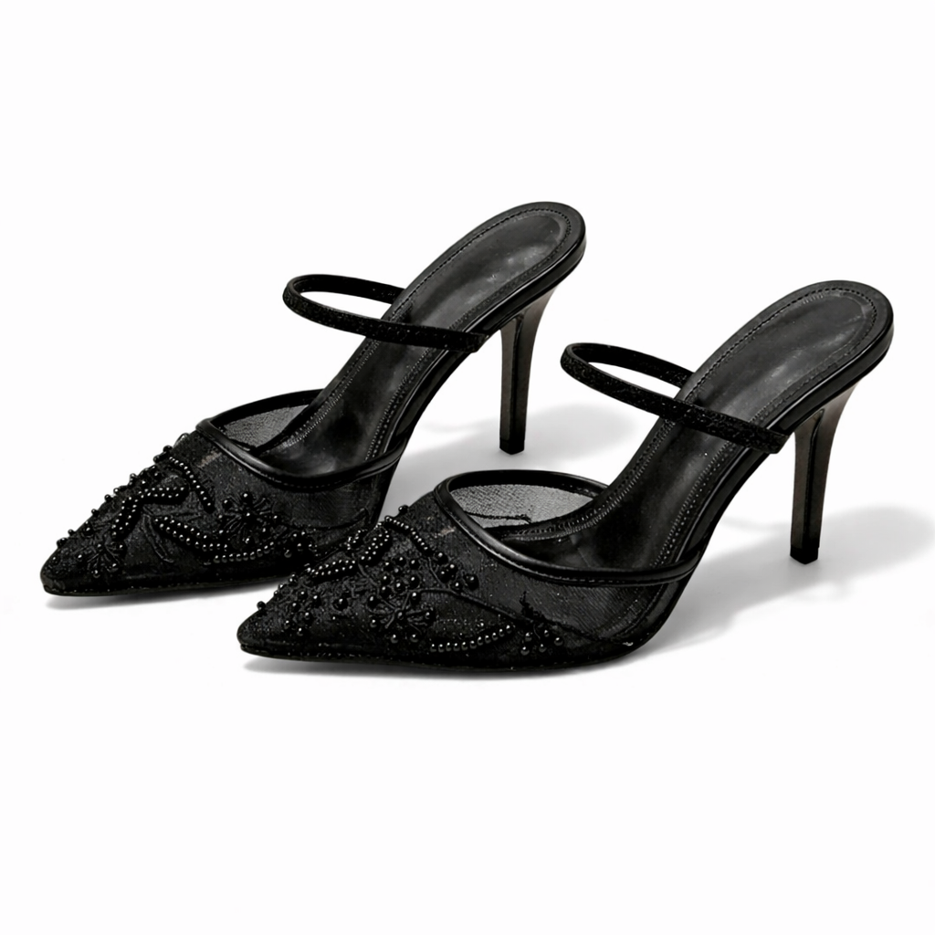Women's Pointed Slingback Heels for Spring Formal Occasions