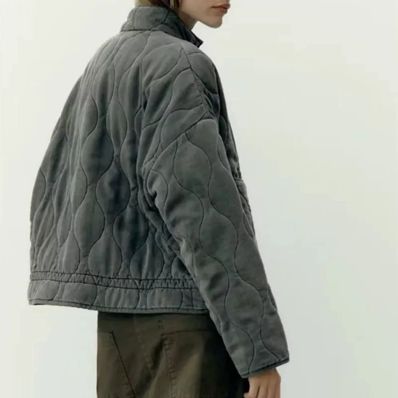 Women's Quilted Jacket for Autumn Everyday Outdoor Wear