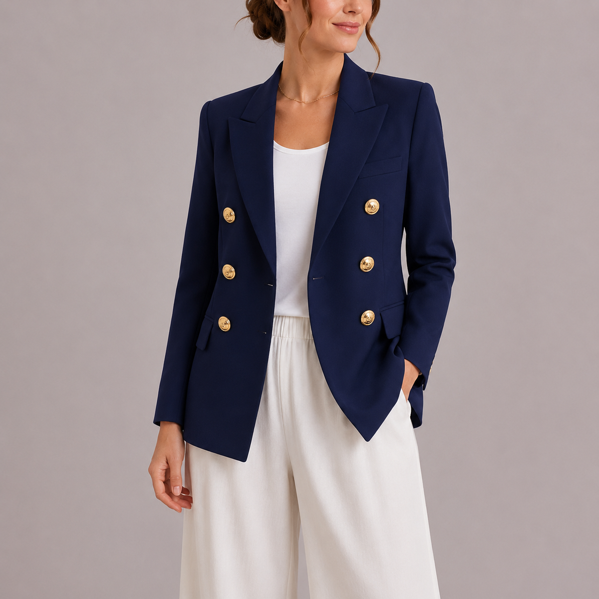 Women's Structured Blazer for Refined Everyday Office Layering