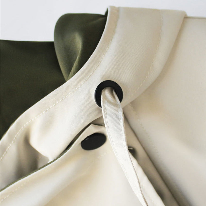 Close-up of the button detail