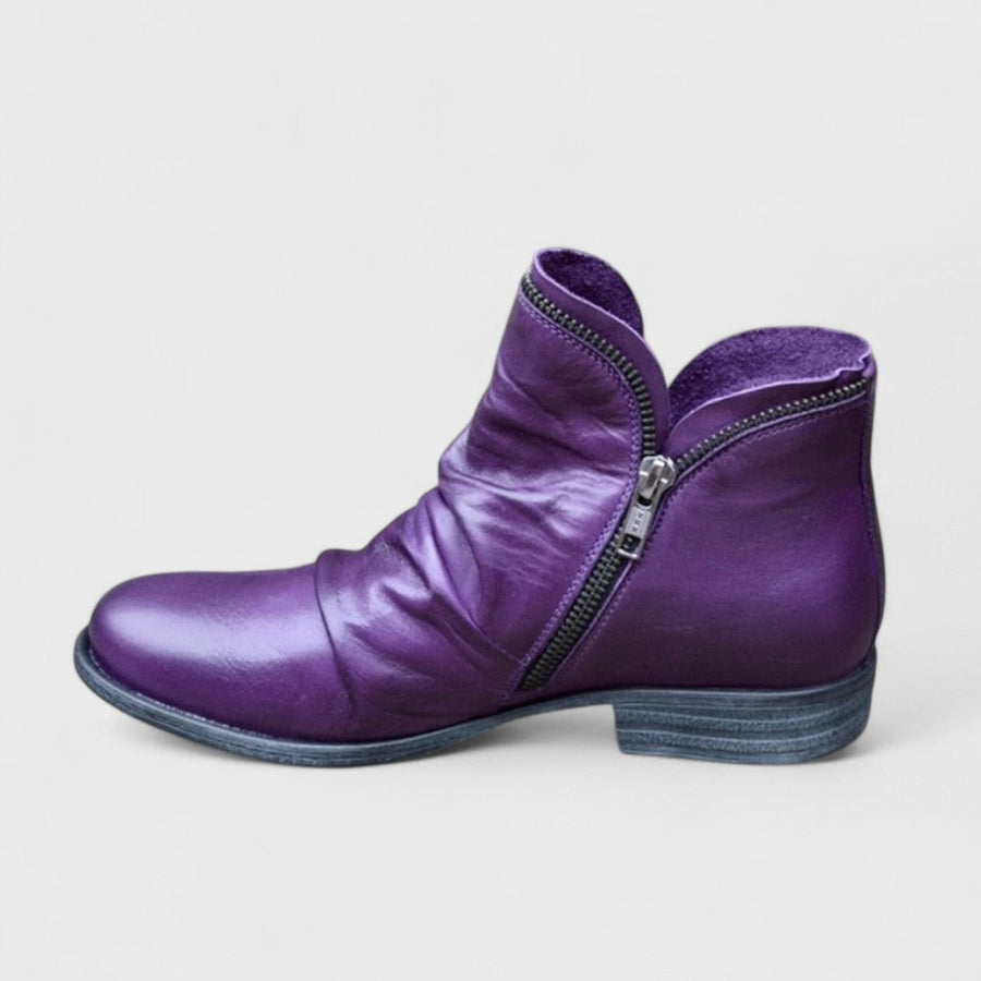 Women's Slouchy Side-Zip Ankle Boots for Everyday Wear