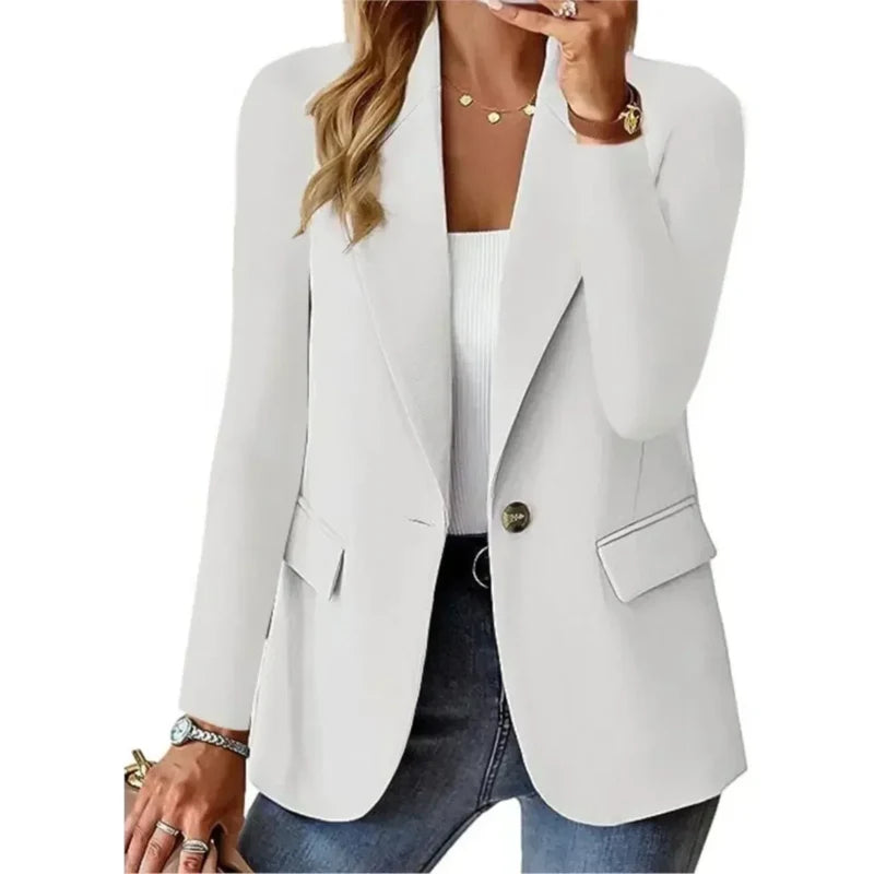 Women's tailored blazer in white