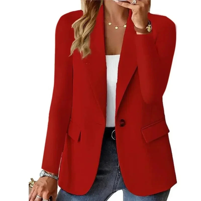 Women's tailored blazer in red