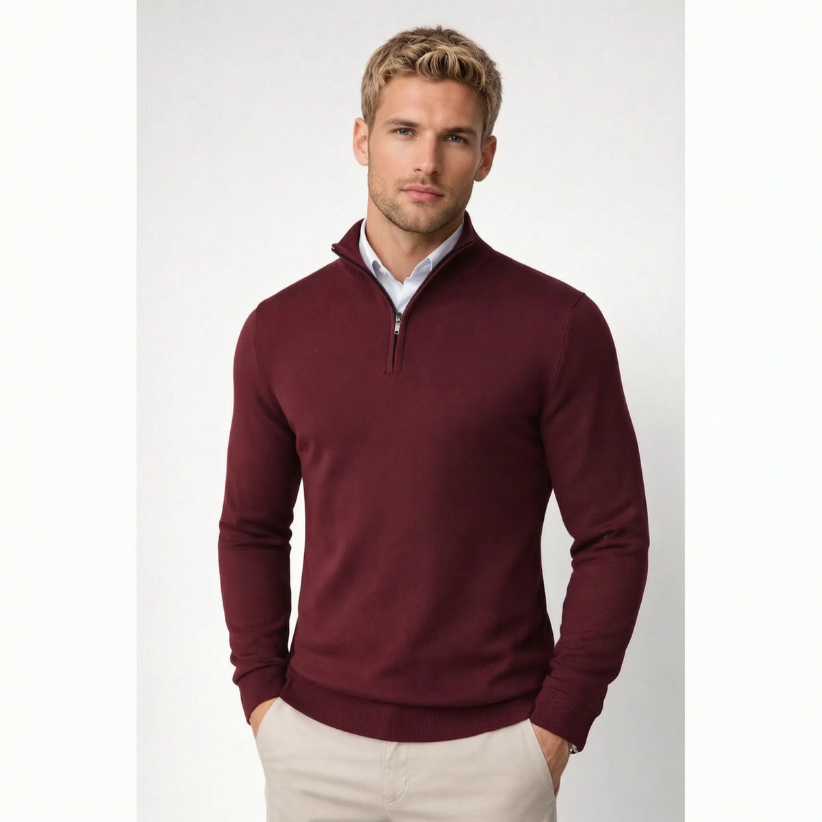 ZipKnit - Men's Half Zip Jumper