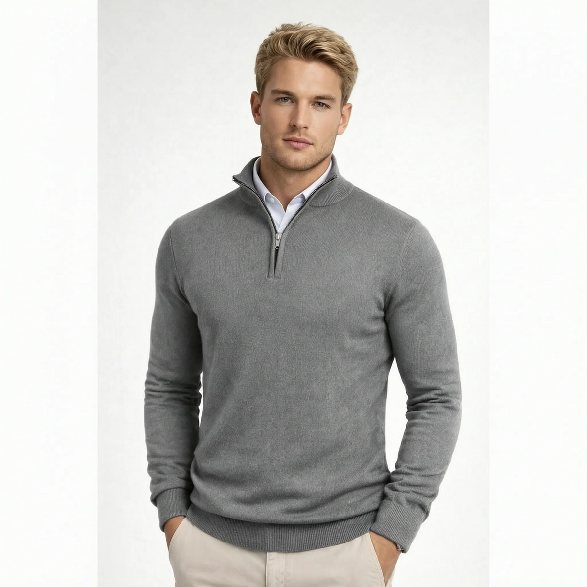 ZipKnit - Men's Half Zip Jumper
