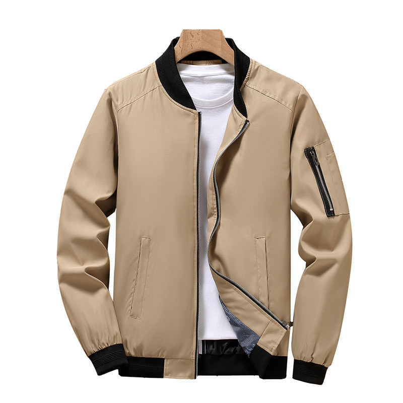Men's Bomber Jacket for Autumn Everyday Outdoor Wear
